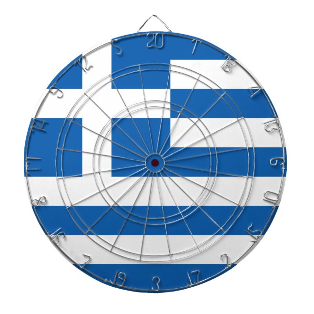 Griechische Flagge (Griechenland) Dartscheibe (vorne)