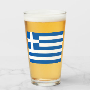 Griechische Flagge (Griechenland) Glas