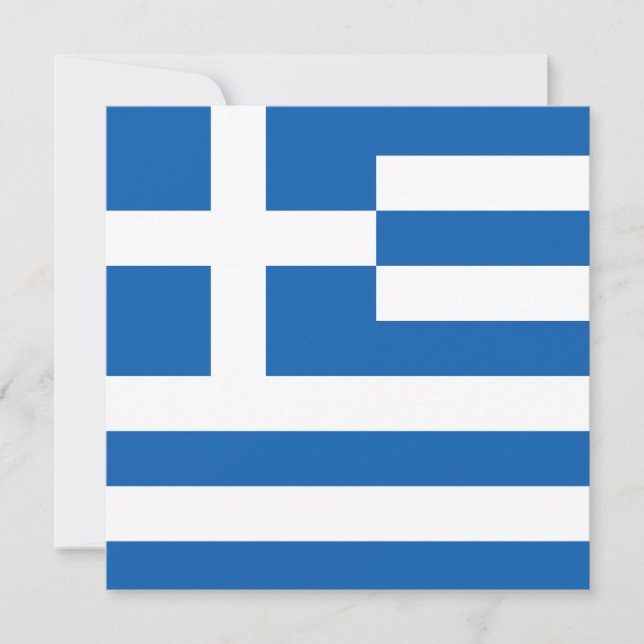 Griechische Flagge (Griechenland) Karte (Vorderseite)