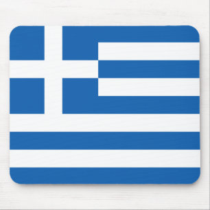 Griechische Flagge (Griechenland) Mousepad