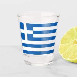 Griechische Flagge (Griechenland) Schnapsglas