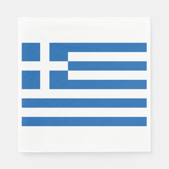 Griechische Flagge (Griechenland) Serviette (Vorderseite)