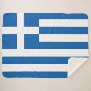 Griechische Flagge (Griechenland) Sherpadecke