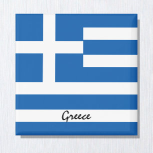 griechische Flagge / Griechenland Urlaub /Sportfan Magnet