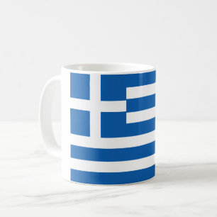 (Griechische) Flagge Griechenlands Kaffeetasse