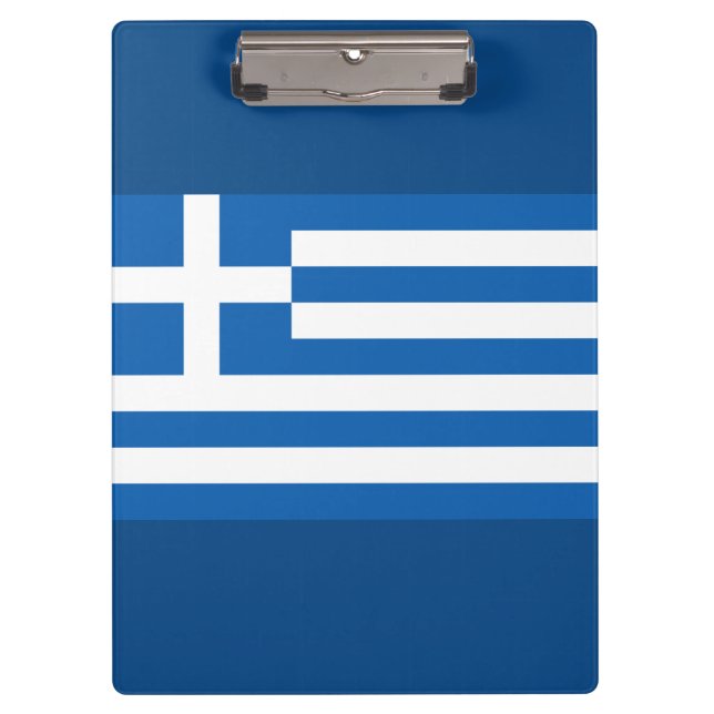 Griechische Flagge Klemmbrett (Vorderseite)