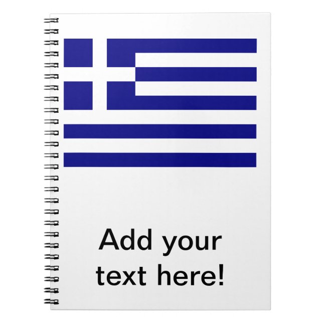 Griechische Flagge Notizblock (Vorderseite)