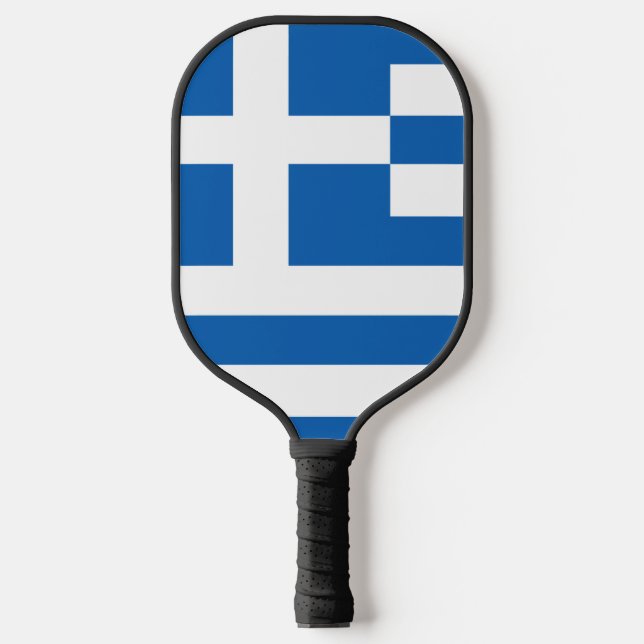 griechische Flagge Pickleball Schläger (Vorderseite)