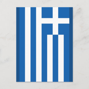 Griechische Flagge Postkarte