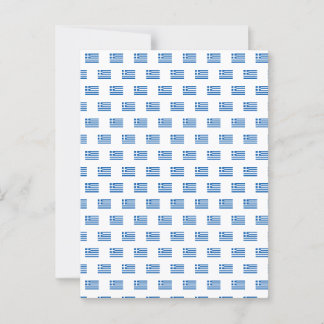griechische Flagge Postkarte