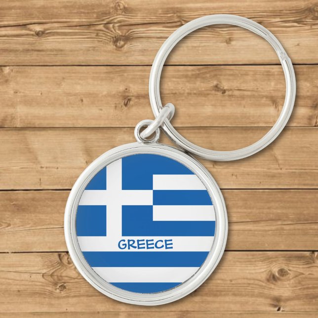 Griechische Flagge Schlüsselanhänger (Von Creator hochgeladen)