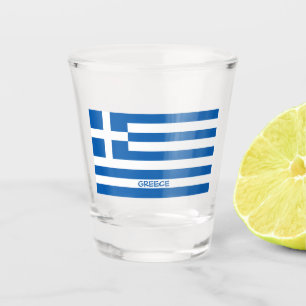 Griechische Flagge Schnapsglas