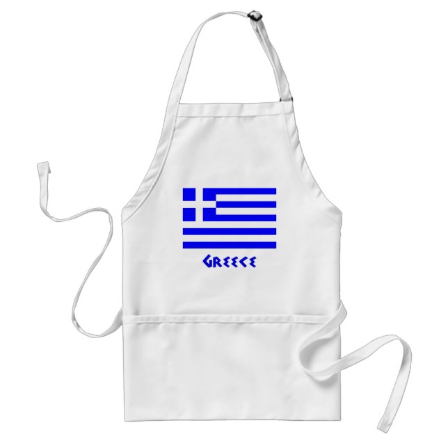 Griechische Flagge Schürze (Vorne)