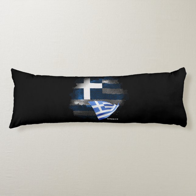 griechische Flagge Seitenschläferkissen (Vorderseite)