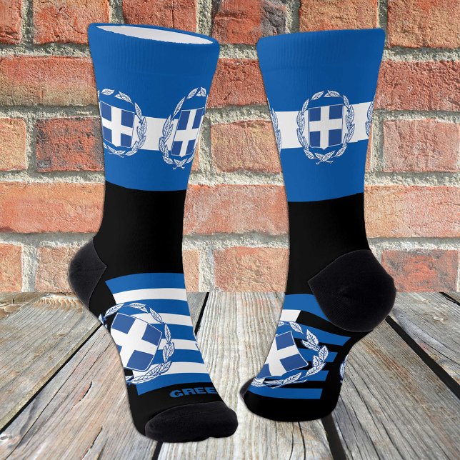 Griechische Flagge Socsk, Patriotic, BL Nachhaltig Socken (Von Creator hochgeladen)