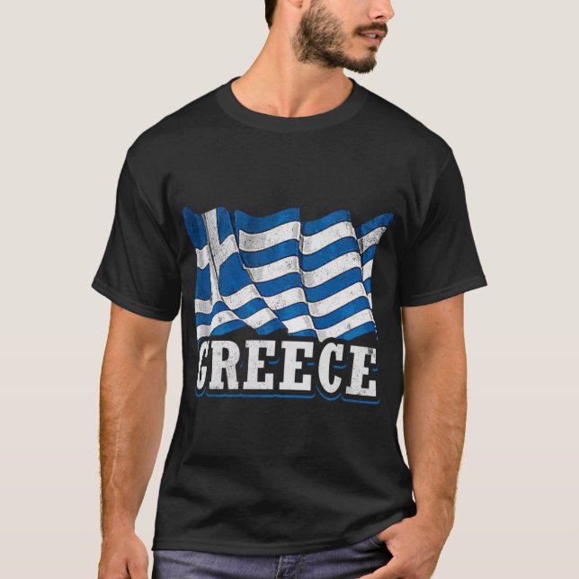 Griechische Flagge T-Shirt (Vorderseite)