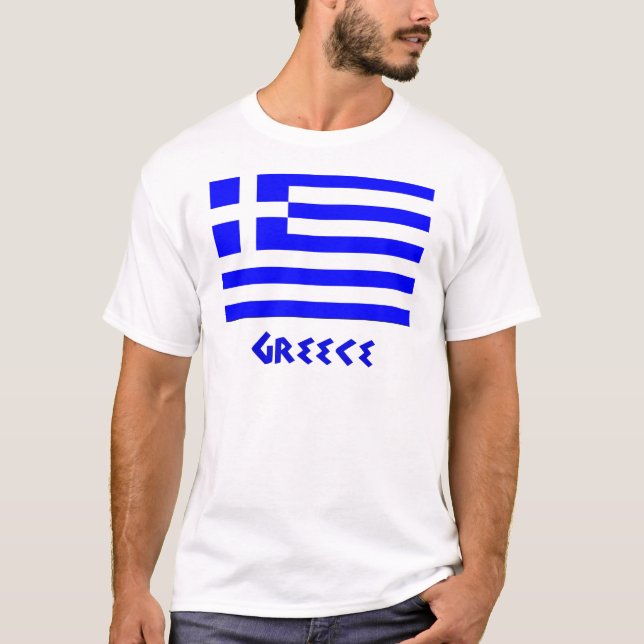 Griechische Flagge T-Shirt (Vorderseite)