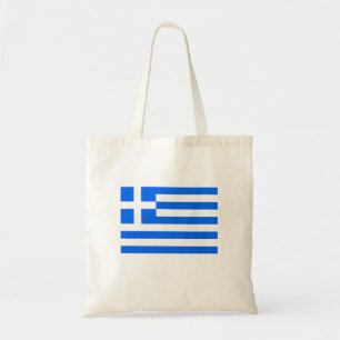 Griechische Flagge Tote Tag Tragetasche