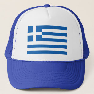 Griechische Flagge Trucker-Mütze Cap mit Grieche Truckerkappe
