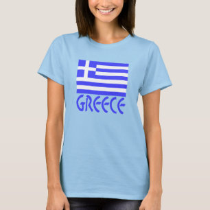 Griechische Flagge und Griechenland Frauen  T-Shirt