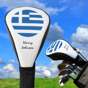 Griechische Flagge und Mit Monogramm Golfclubs dec Golf Headcover
