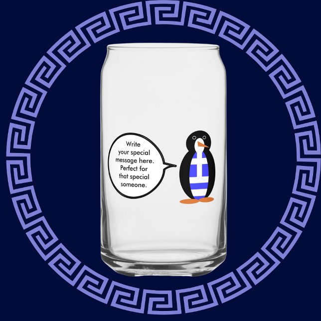 Griechische Flagge - Vortrag von Penguin Personali Dosenglas (Von Creator hochgeladen)