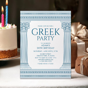 Griechische Geburtstagsfeier Postkarte
