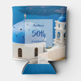 Griechische Geburtstagspartei personalisiert Dosenkühler