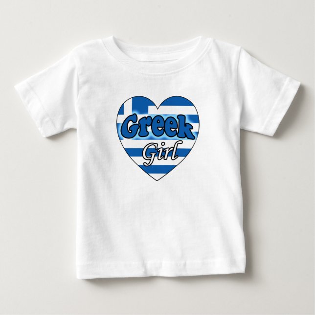 Griechische Girl Baby T-shirt (Vorderseite)