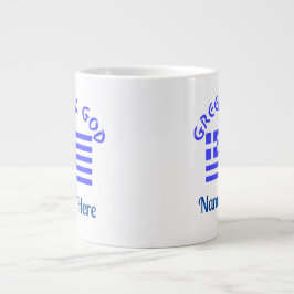 Griechische Gotteflagge Personalisiert Jumbo-Tasse