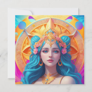 Griechische Göttin Aphrodite in ihrem Splendor Einladung