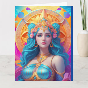 Griechische Göttin Aphrodite in ihrem Splendor Karte