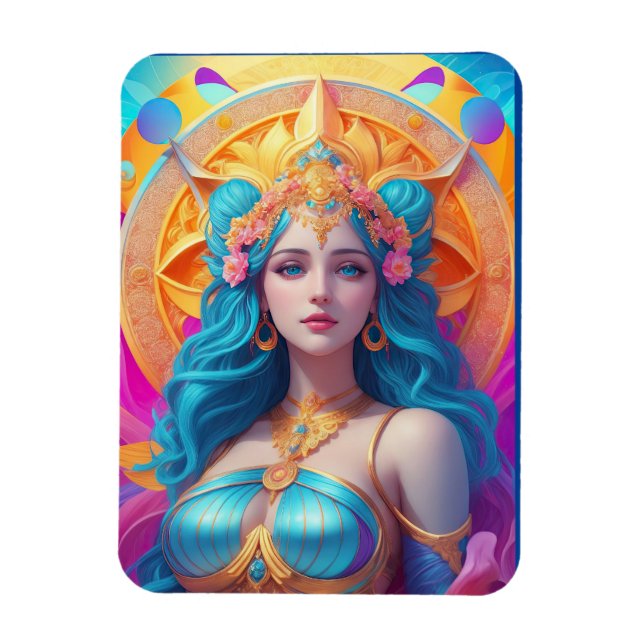 Griechische Göttin Aphrodite in ihrem Splendor Magnet (Vertikal)
