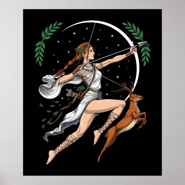 Griechische Göttin Artemis Poster (Vorne)