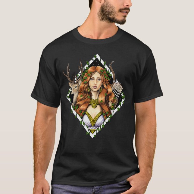 Griechische Göttin Artemis T-Shirt (Vorderseite)