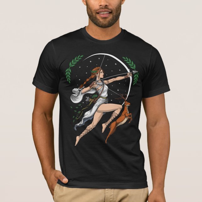 Griechische Göttin Artemis T-Shirt (Vorderseite)