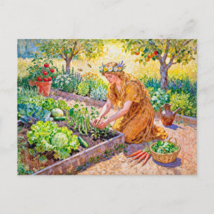 Griechische Göttin Demeter Ernte Garten Postkarte