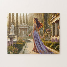 Griechische Göttin Fantasy Klassische Gartenelegan Puzzle