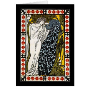 Griechische Göttin Peacock Danke Efharisto-Notizen