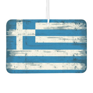 Griechische Grunge-Fahne Autolufterfrischer