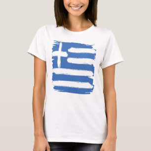 Griechische Grunge Vintage Flagge Griechenland T-Shirt