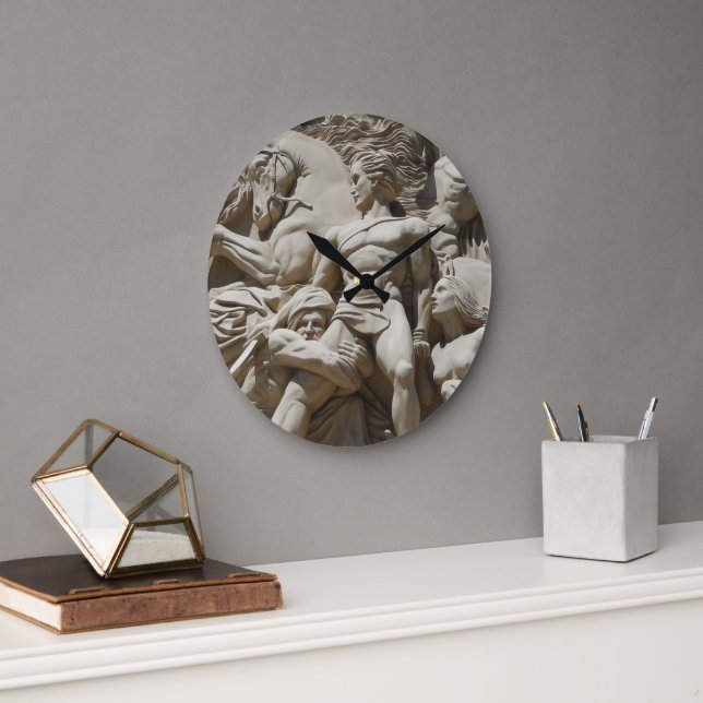 Griechische Hilfe Große Wanduhr (Büro)