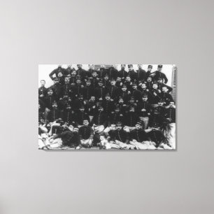 Griechische Infanterie befehligt PhotographGreece Leinwanddruck