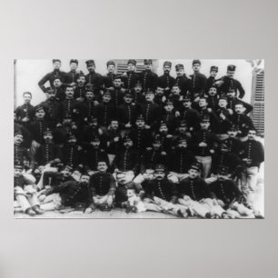 Griechische Infanterie befehligt PhotographGreece Poster