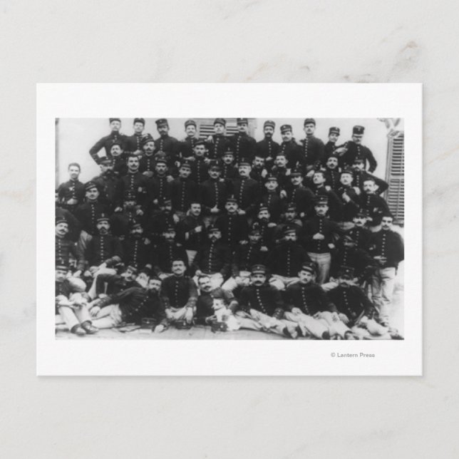 Griechische Infanteriebeamte FotografieGriechenlan Postkarte (Vorderseite)