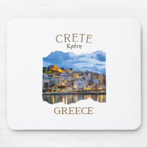 Griechische Insel Kreta Griechenland mit der Stadt Mousepad