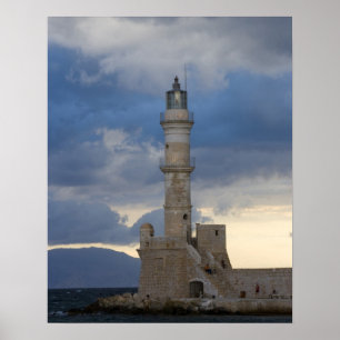 Griechische Insel Kreta und Altstadt von Chania 2 Poster