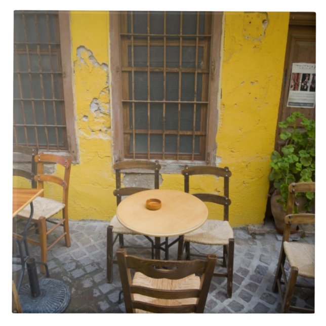 Griechische Insel Kreta und Altstadt von Chania 3 Fliese (Vorderseite)