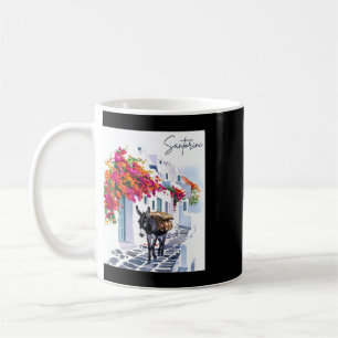 Griechische Insel Santorin Esel in traditionellem Kaffeetasse
