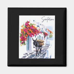 Griechische Insel Santorini Donkey im traditionell Magnet